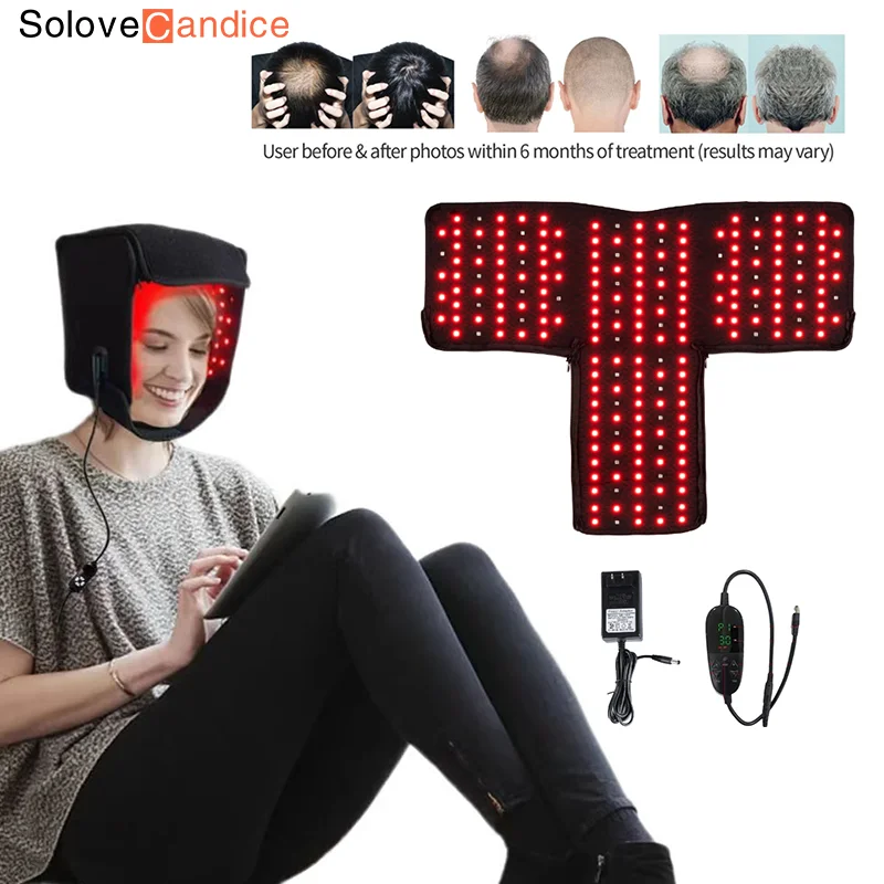 

Red Light Therapy Hat For Hair Regrowth Migraine Relief Infrared Light Treatment Helmet LED Cap Prevent Hair Loss Device