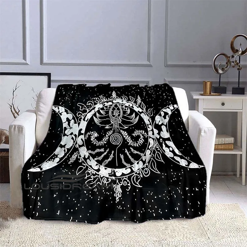 

Cat Skull Ouija Board Throw Blanket Black Moon Sun Gothic Plush Blanket Home Decor Blanket Halloween Decor Witchcraft Blanket