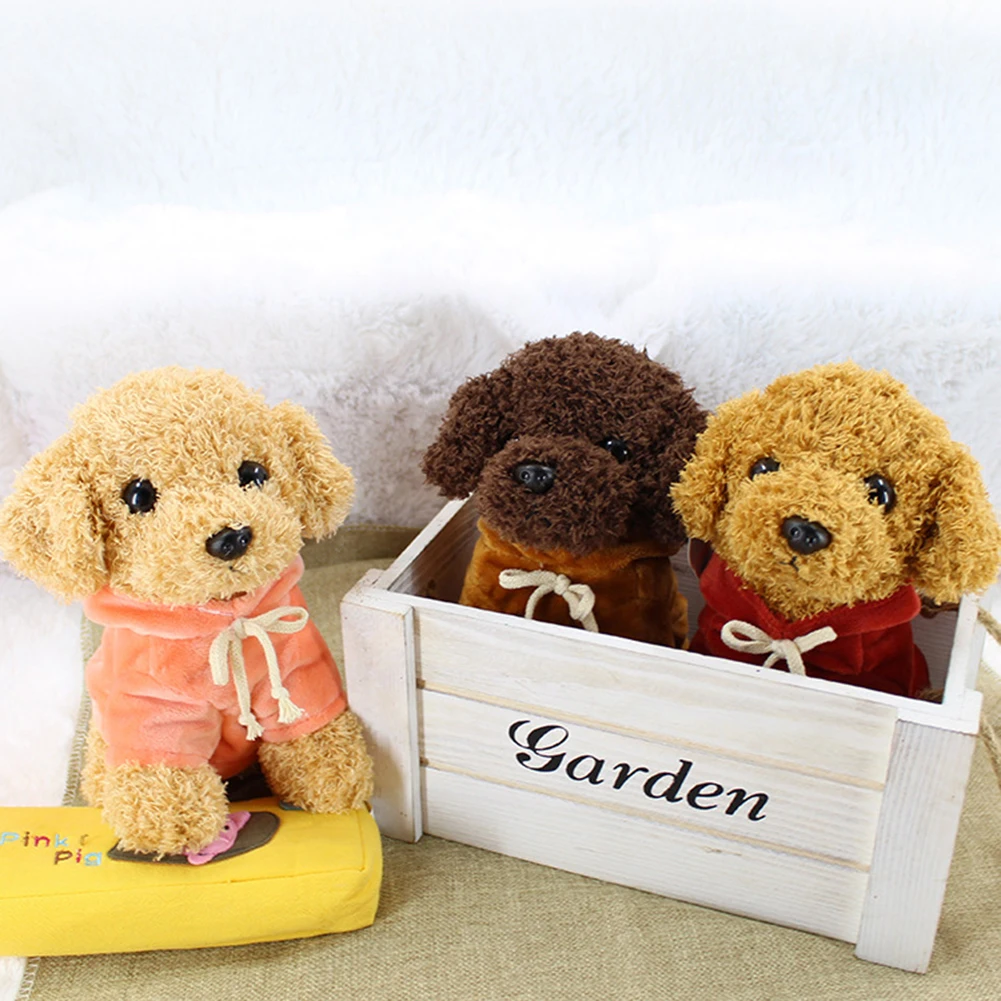 

Lovely Simulation Teddy Dog Stuffed Animal Doll Baby Toys Educational Learning Study Toy Gifts for Crib/Stroller