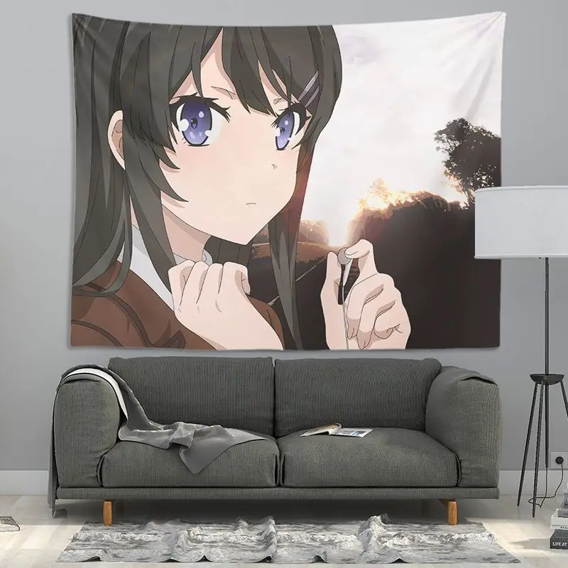 

Teenagers will not dream of bunny girl classmates hanging cloth background cloth dormitory wall cloth