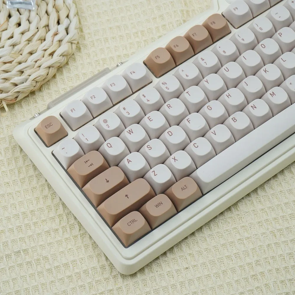Коричневый колпачки для клавиш непрозрачный материал Tiramisu PBT маленькие