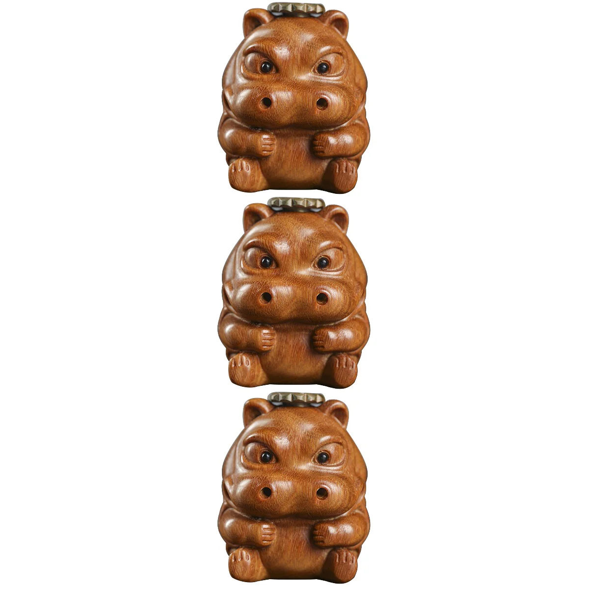 

3pcs Backflow Cone Holder Hippo Burner Censer Holder for Home Office