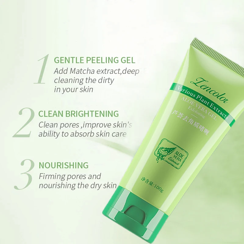 100g Exfoliating Face Scrub Peeling Gel Moisturizing Whitening Facial Cleanser Deep Exfoliator Smooth Skin Care Clean |