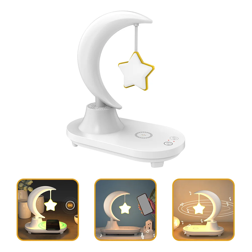 

LED Desk Lamp Wireless Charger Speaker USB Charging Table Lamp For Bedroom