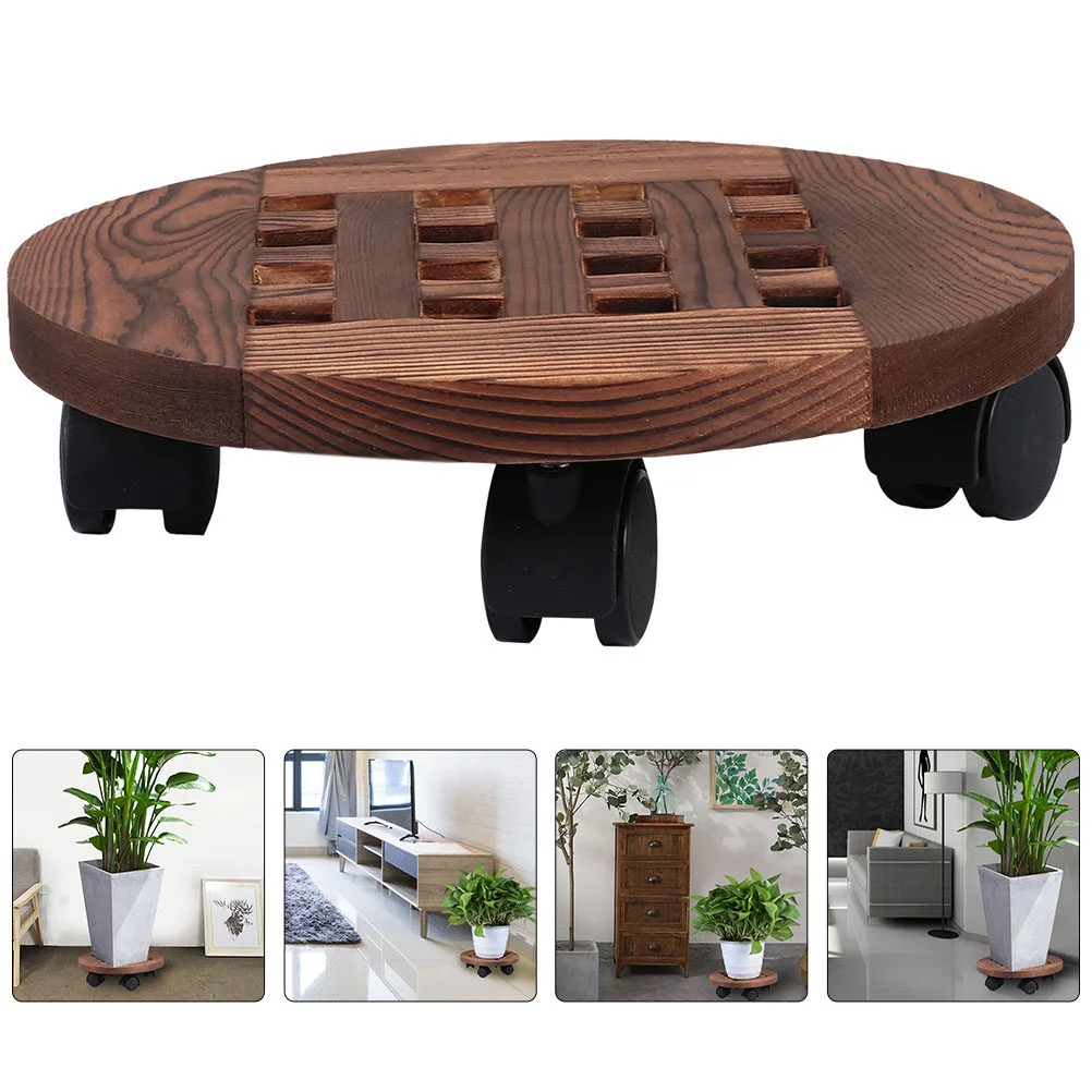 

Scroll Wheel Bonsai Tray Pot Mover Base Plants Stand Wheels Rolling Planter