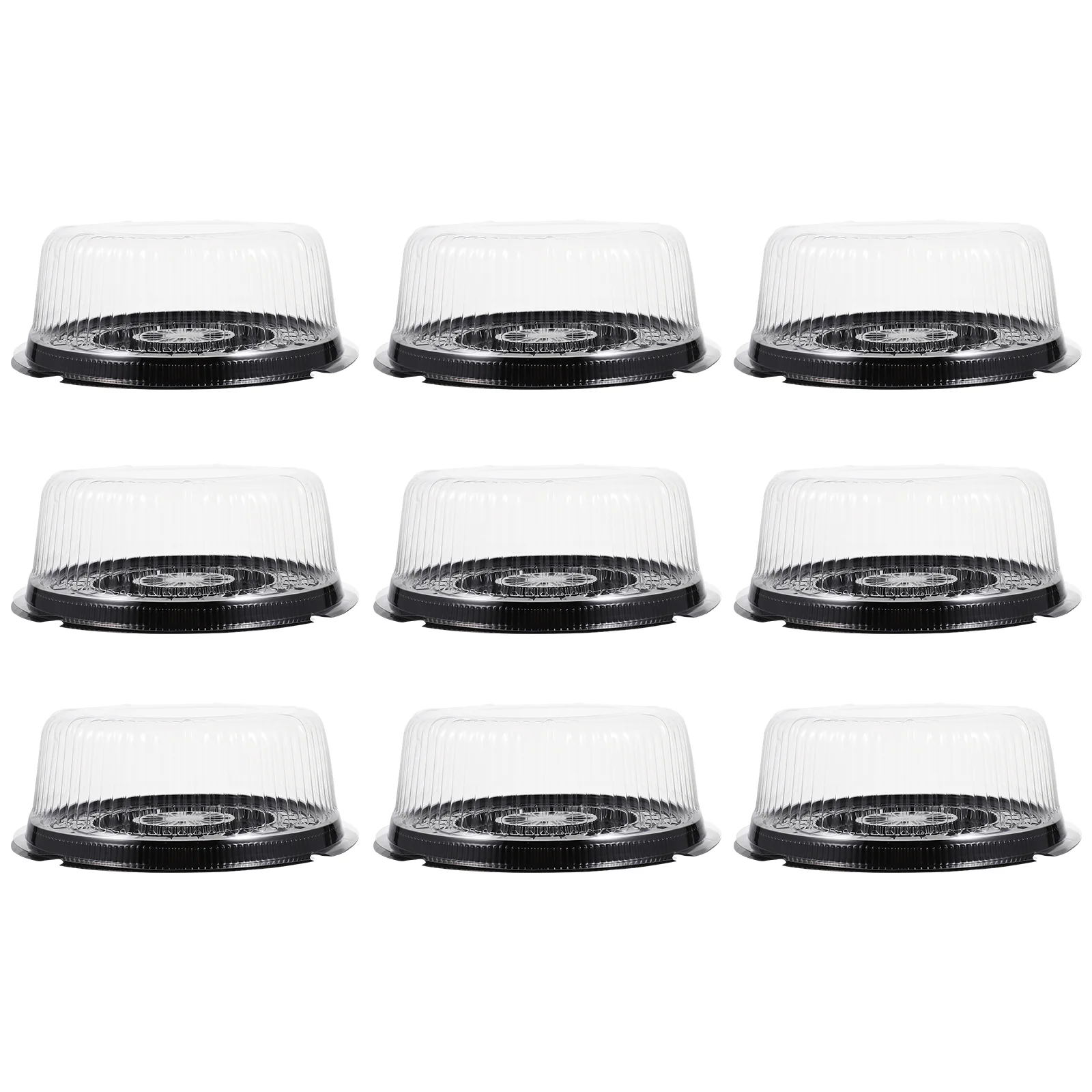 

10 Pcs Cake Box Cake Containers Lids Cupcake Container Paper Cup Cheesecake Container The Pet Plastic Dessert Box