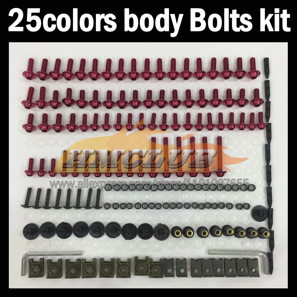 

268ps Full Screws Kit Body bolt For HONDA CBR600 CBR 600 F2 FS CBR600F2 91 92 93 94 1991 1992 1993 1994 Fairing bolts screw NutS