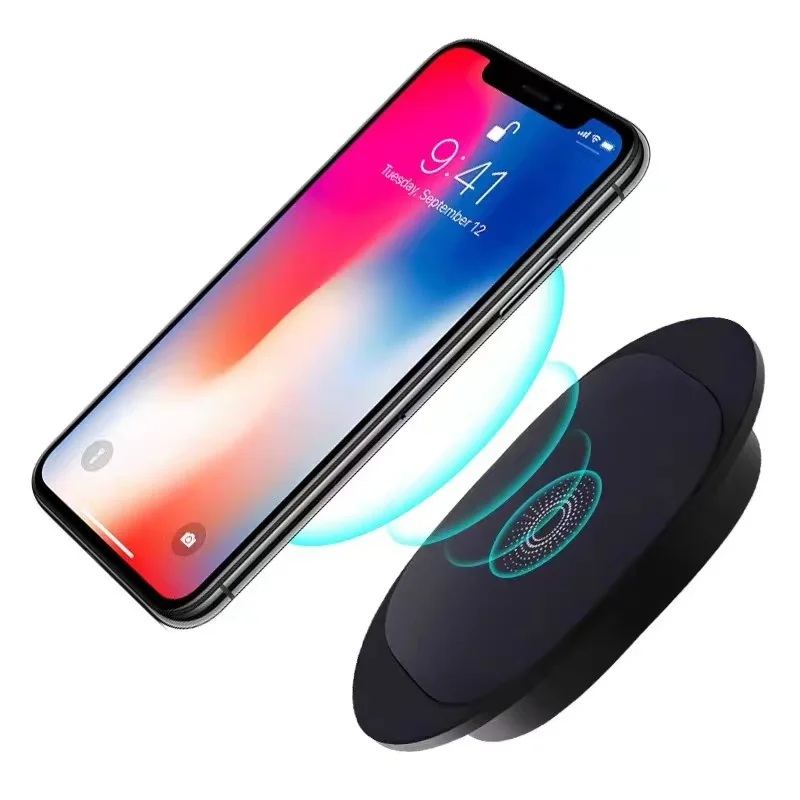 invisible qi wireless charging base built in desk wireless charger long distance 20mm for iphonesamusng table induction charger free global shipping