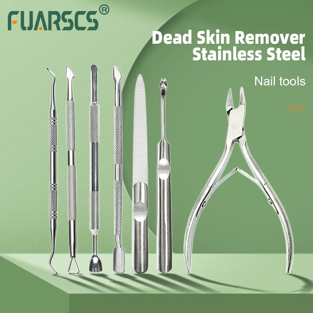 

Dead Skin Scissors Set Stainless Steel Dead Skin Remover Cuticle Pusher Cuticle Nippers Stratum Corneum Cutter Manicure Tools
