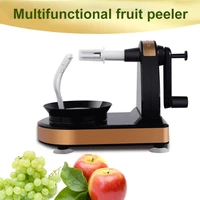 new multifunction rotary fruit peeler manual lazy peeler fruit apple peeler machine with cutting slicer potato peeler tool