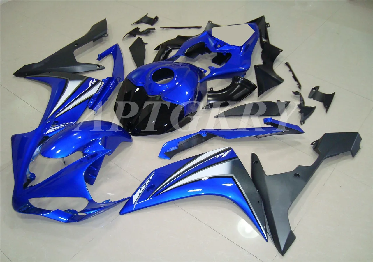 

New ABS Plastic Shell Motorcycle Fairing kit Fit For YAMAHA YZF R1 2007 2008 YZF-R1 YZF 1000R Bodywork set Blue Black