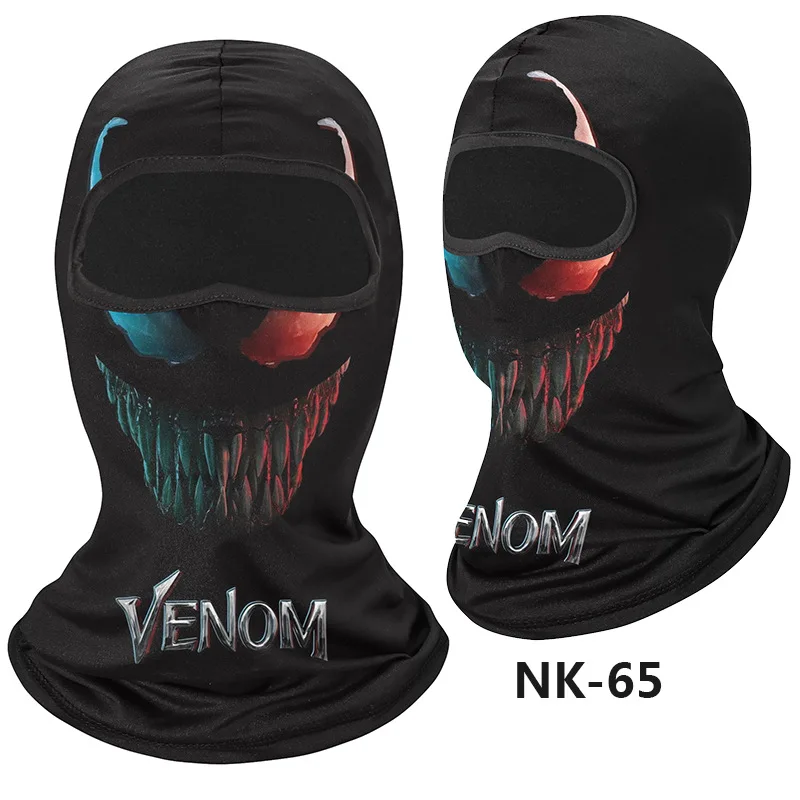 

3D Venom Bandana Skull Balaclava Buffs Sports Scarf Outdoor Men Riding Full Face Mask Neck Warmer Gaiter MTB Bicycle Headgear