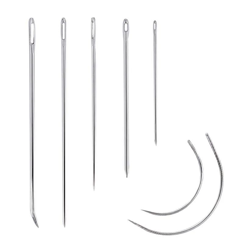 

Набор игл для шитья Fenrry, набор изогнутых и прямых нитей для обивки, ковровых покрытий, холста, кожи, инструменты для ручного шитья, 7 шт.