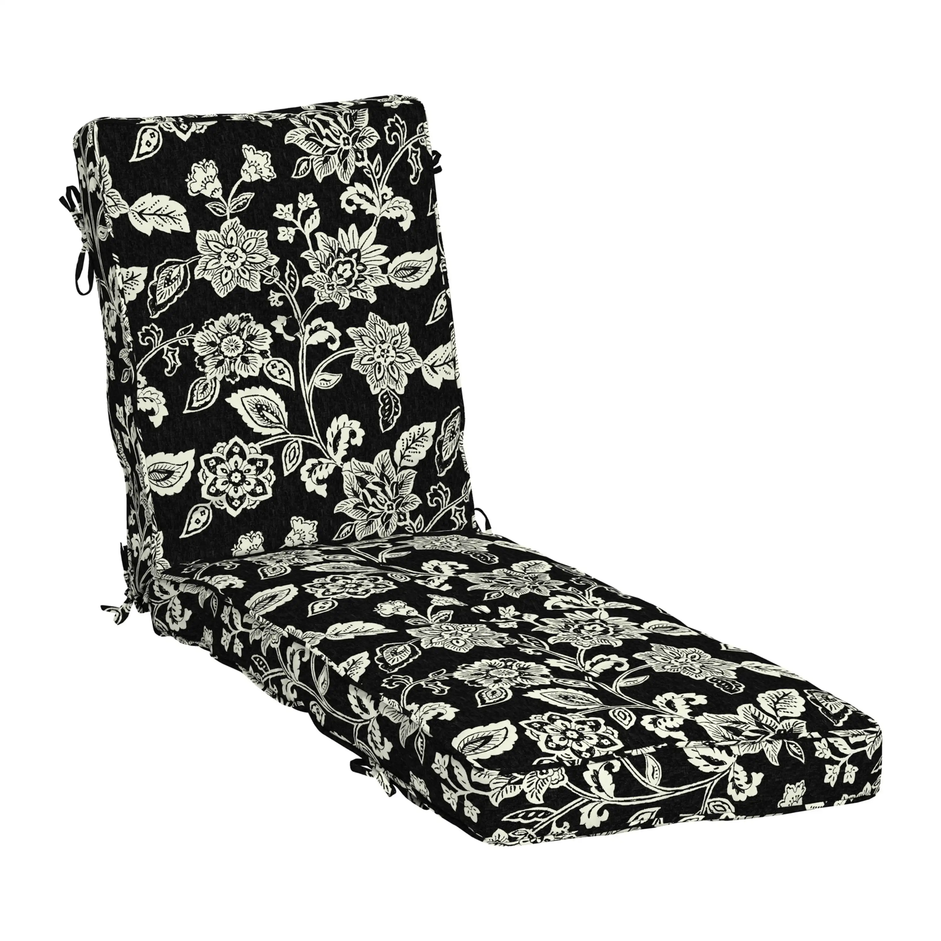 

Arden Selections PolyFill Outdoor Chaise Lounge Cushion 76 x 22, Ashland Black Jacobean