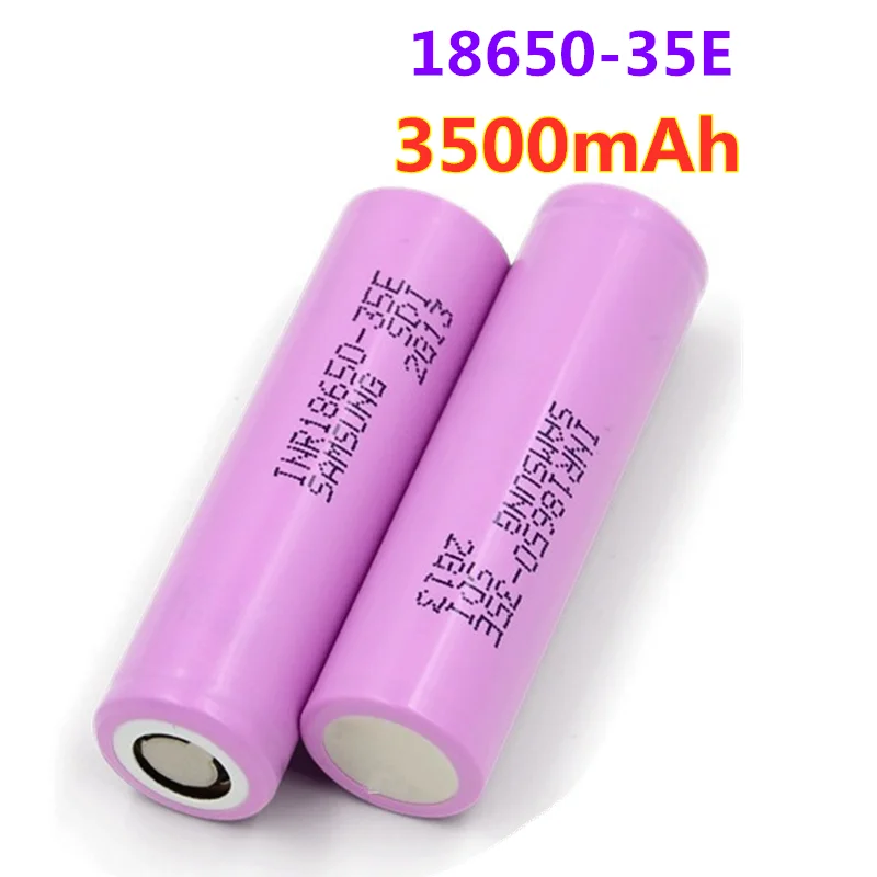 

100%Original ForSamsung 18650 3500mAh 20A discharge INR18650 35E 3.7v 18650 battery 3.7v rechargable Battery+free shipping