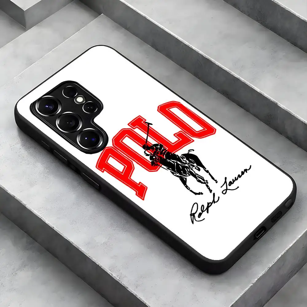 Фото Элитный чехол для телефона U.S. Polo Assn. для Samsung S26 S25 S24 S23 S22 S21 S20 Plus Ultra Note20, стеклянный магнитный чехол №4