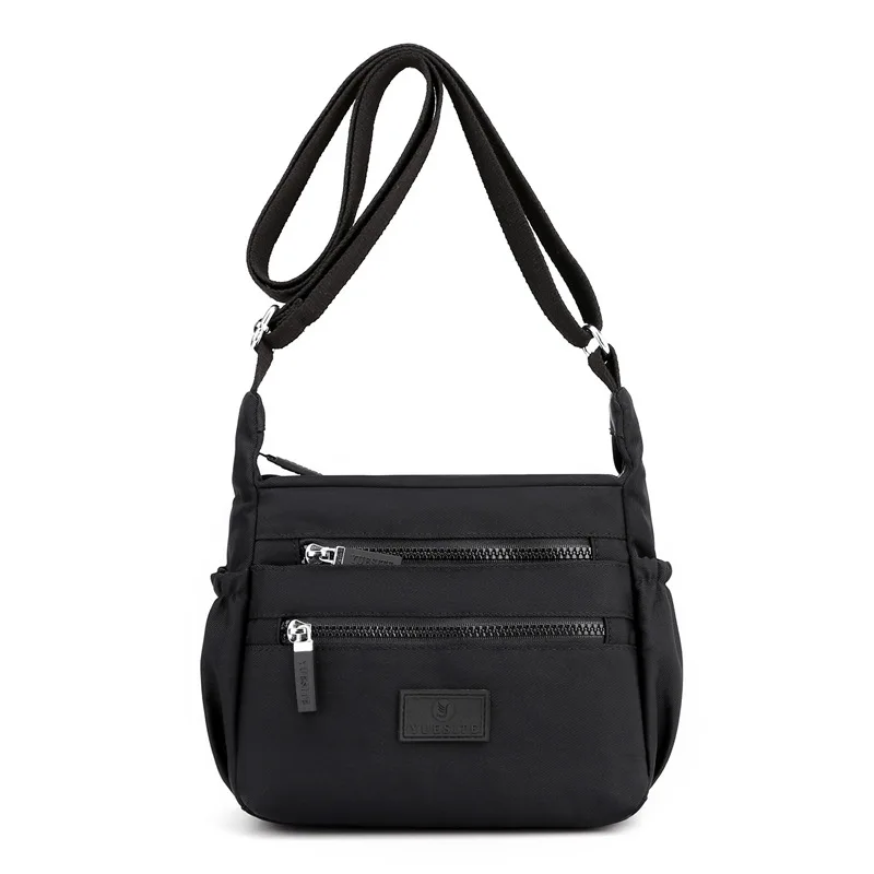 Fashion Women's Bag 2023 Trend Luxury Designer Handbag Nylon Shopper Tote Zipper Black Purse Cheap Crossbody Bag for Woman