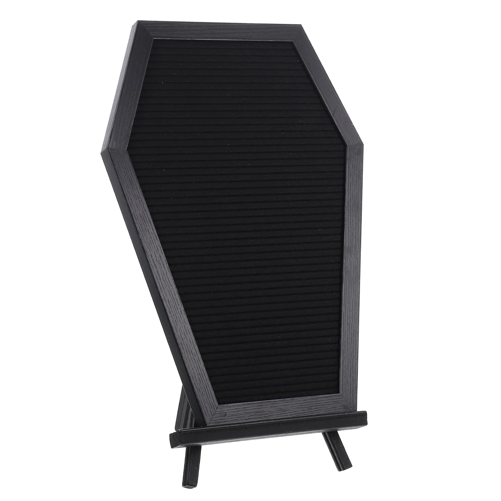 

Coffin Shape Letter Board Convenient Tripod Message Board Desktop Felt Board