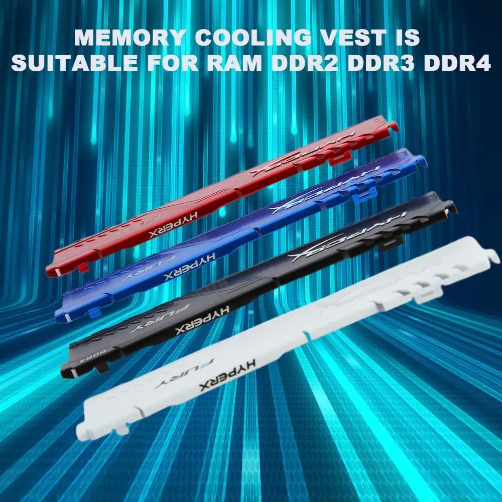1Set RAM Heatsink Radiator Cooling Heat Sink Cooler for DDR2 DDR3 DDR4 Desktop Memory Heat Dissipation Pad