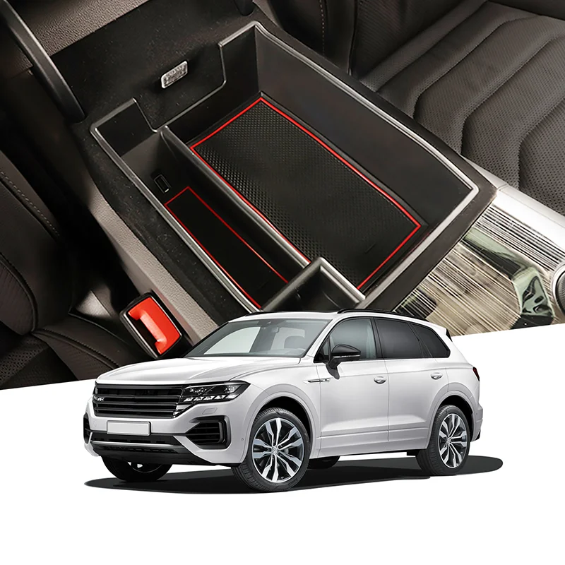 

Car Center Console Organizer Containers For Volkswagen VW Touareg 3th 2019 2020 2021 Accessories Secondary Storage Center