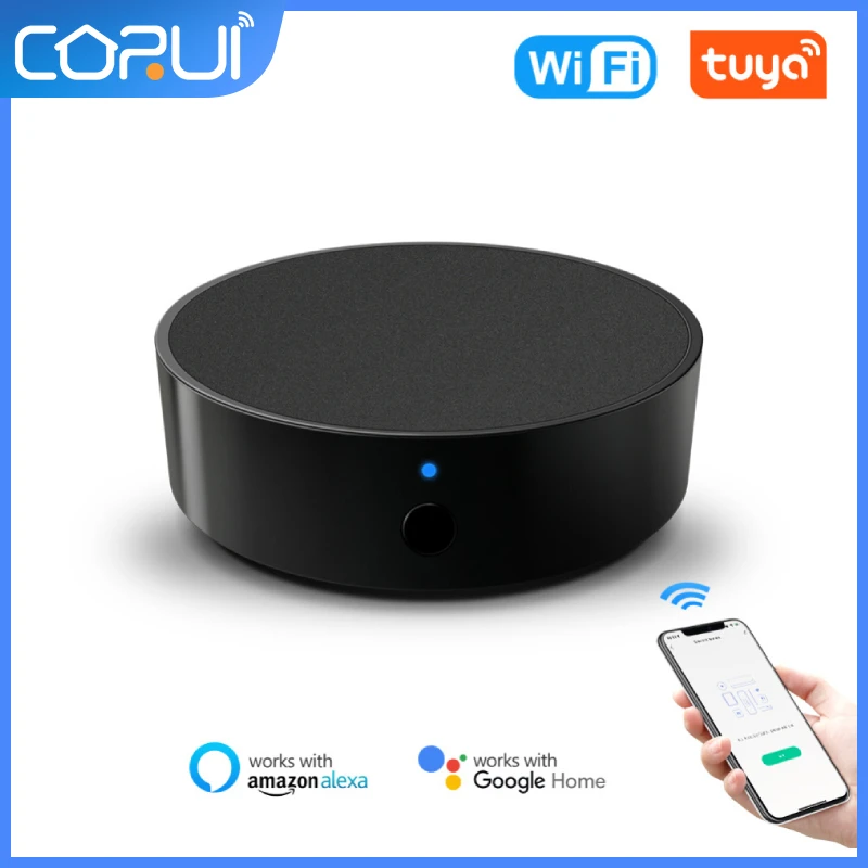 

ИК-пульт дистанционного управления Tuya, Универсальный Инфракрасный пульт управления Wi-Fi для кондиционера, телевизора, приложения для умного дома Google Home Alexa