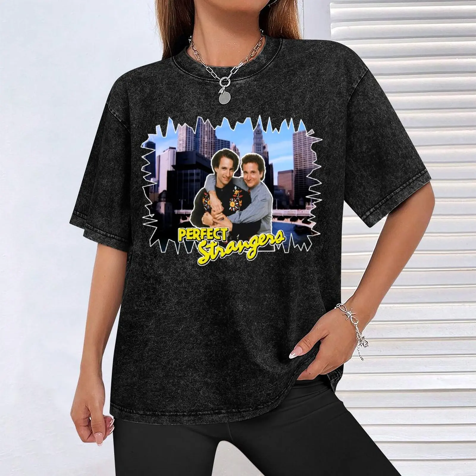 Футболка Perfect Strangers Larry Balki в стиле ретро футболка Chicago skyline Tribute с графическим