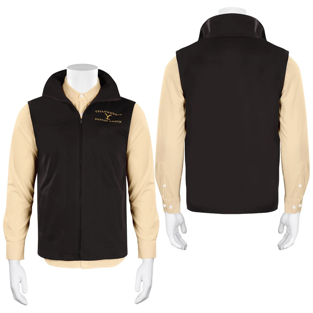 

Yellowstone John Dutton Cosplay Costume Vest Outfits Halloween Carnival Suit