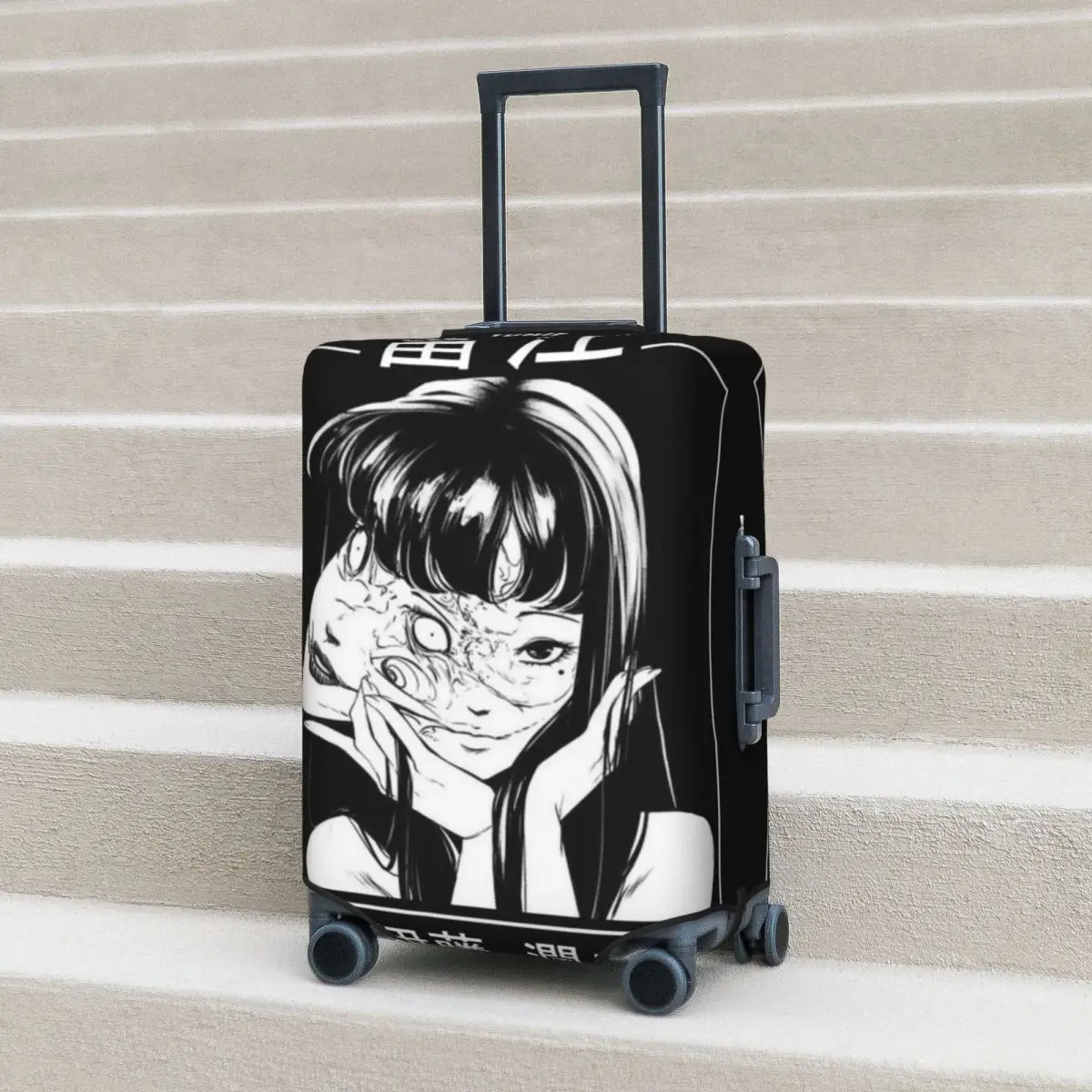 

Junji Ito Tomie Suitcase Cover japanese comic animation tumblr Business Protection Flight Elastic Luggage Supplies