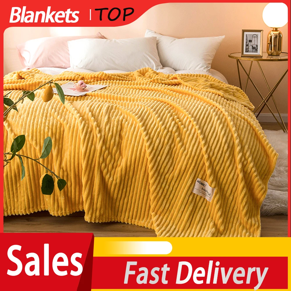 

Blanket Super Soft Cozy Blankets for Beds Yellow Red Grey Plaid Square Flannel Winter Couch Travel Nap Blankets Sheet Bedspread