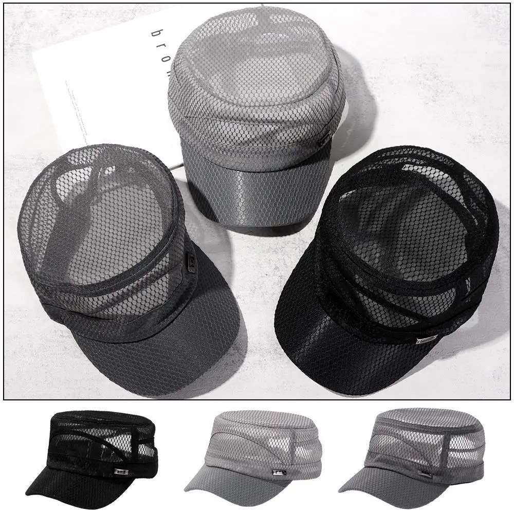 

Men With Mesh Adjustable Breathable Fishing Outdoor Sports Sun Hats Baseball Cap