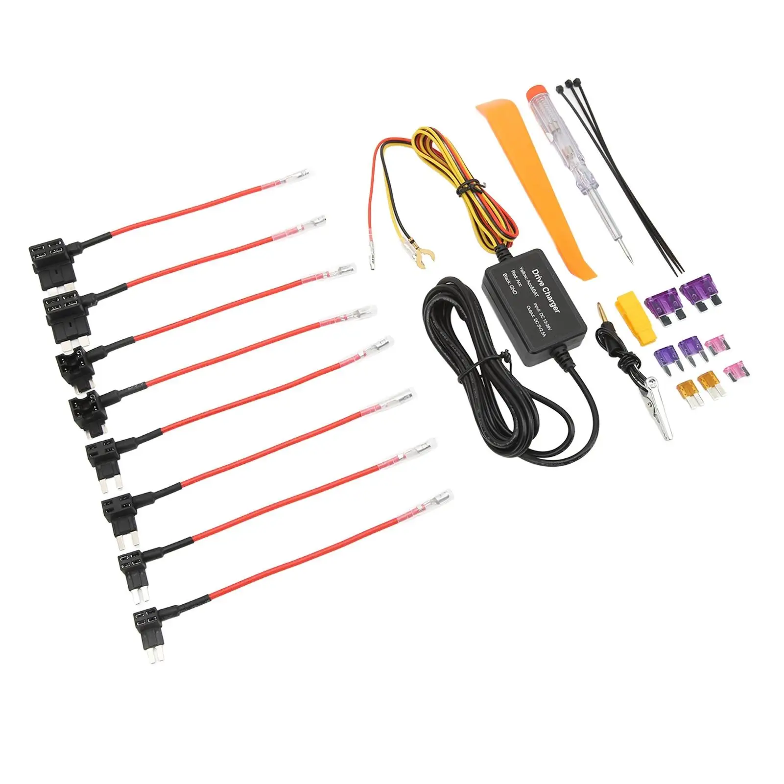 Комплект жесткого провода USB для видеорегистратора | Безопасный преобразователь