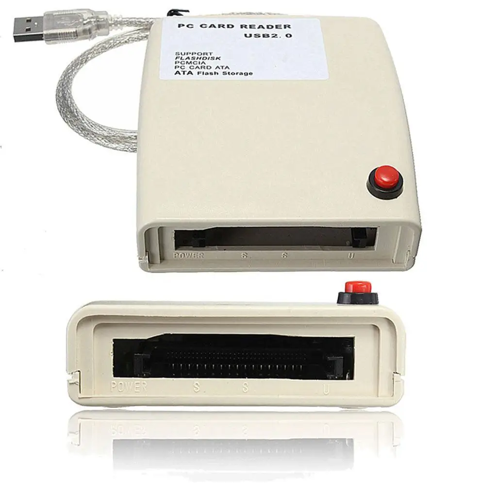 Фото Адаптер-конвертер для чтения карт USB 2.0, многопортовый, совместимый с PCMCIA ATA, для Windows 7, XP, VISTA, настольных ПК №1