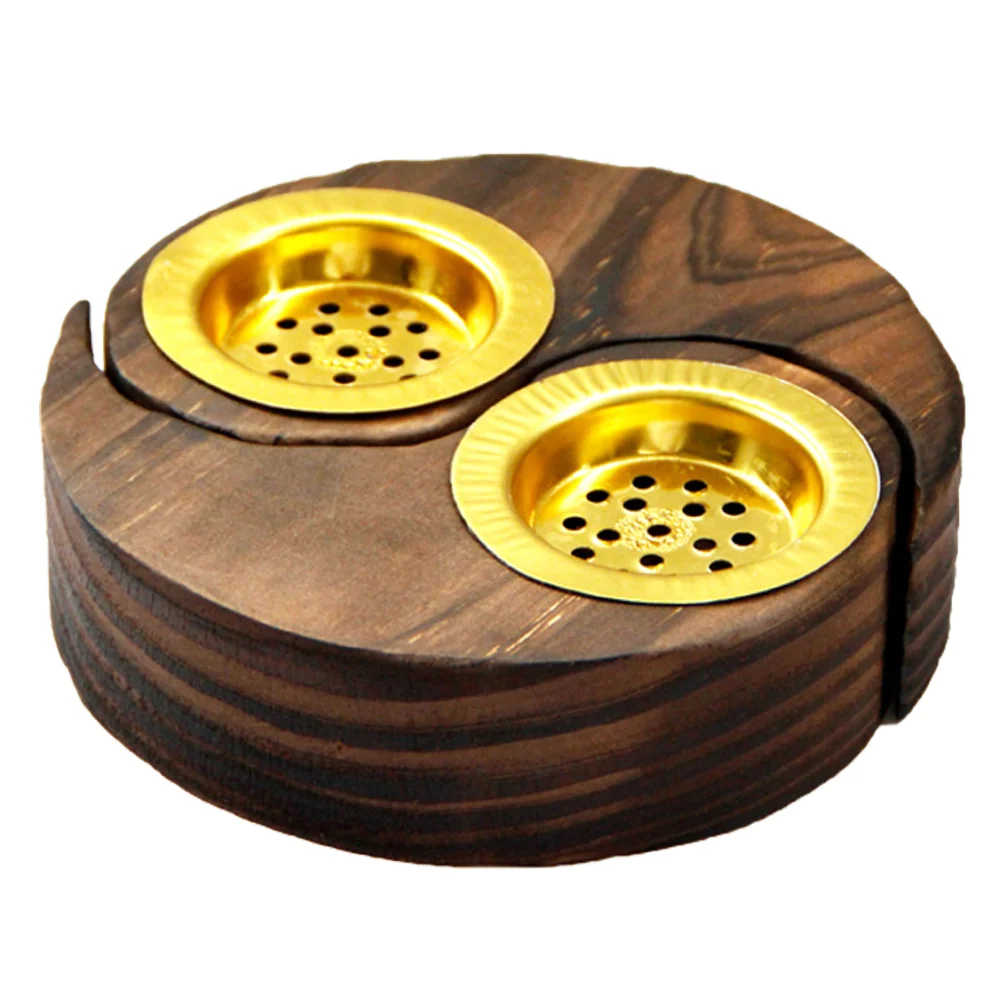

1 Pair Wooden Incense Burning Base Home Aromatherapy Burner Chic Incense Burner