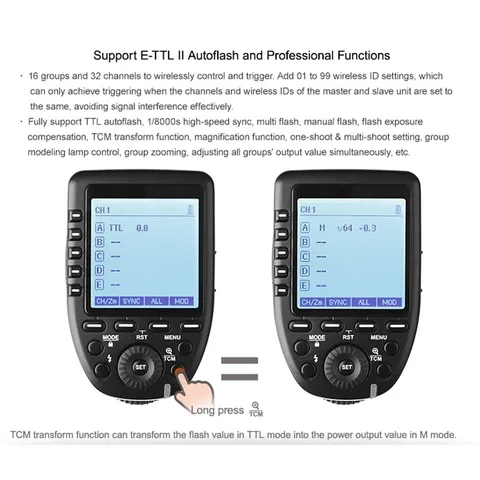 Godox Xpro TTL Беспроводной Триггер Вспышки для Nikon