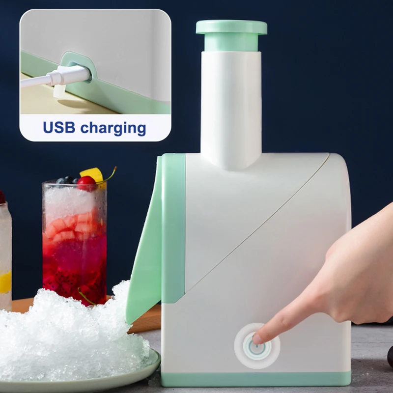 Беспроводная электрическая бритва для льда USB перезаряжаемая дробилка