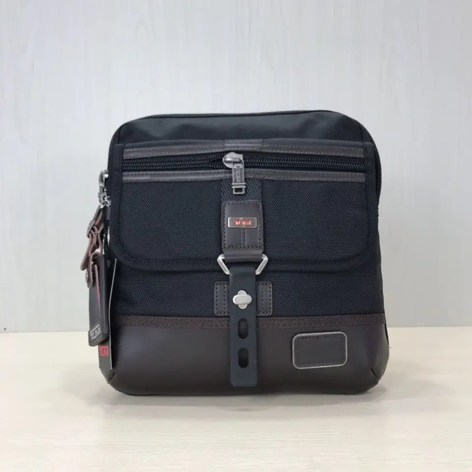 Tumi Fashion Backpack Travel Men's Shoulder Bag Ballistic Nylon Waterproof Handbags iPad Bag Black Bag Small Side Bag for Man