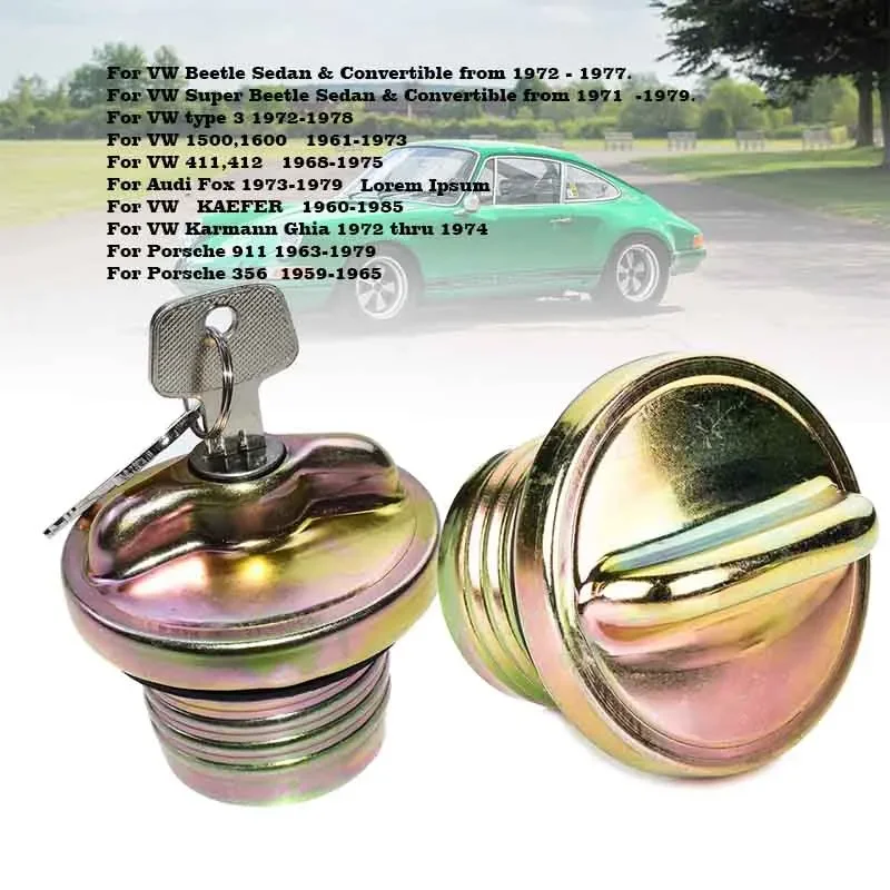 Фото Крышка бензобака для BMW 530i 1976-1978, 320i, 630CSi, Porsche 911 1976-1979, 930 1978-1979, VW Super Dasher, VW Type1, Type3, Type4, Audi Vos №1