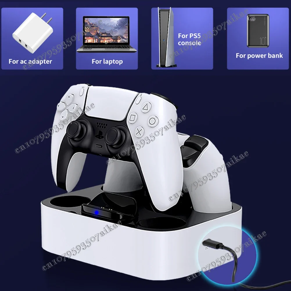 Зарядное устройство совместимое с беспроводным контроллером PS5 DualSense основание