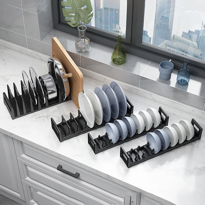 

40cm Dish Plate Drying Rack Plate Drainer Stand Drawer-type Cabinet Divider Storage Dish Rack Built-in Dish Rack Drain Rack