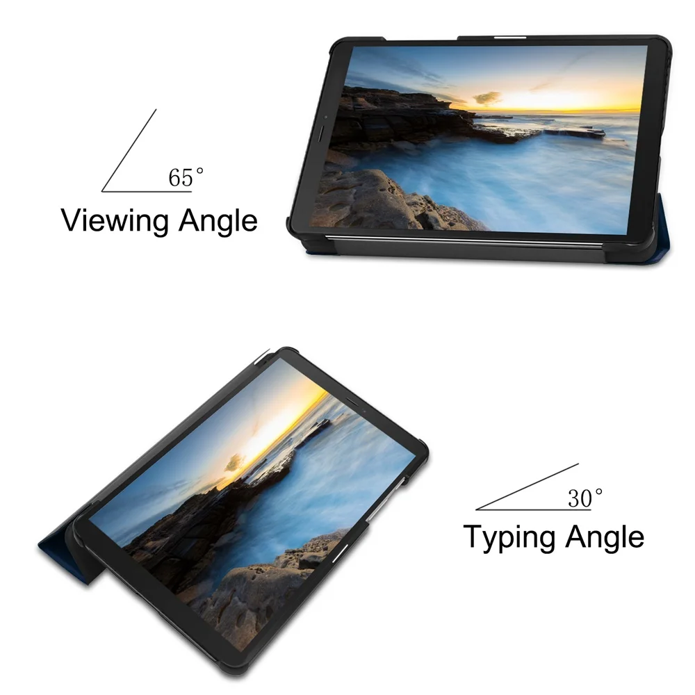 Case for Samsung Galaxy Tab A 8.0 2019 T290 SM-T295 Magnetic Tri-Fold PU Leather Cover Fundas | Компьютеры и офис