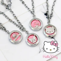 sanrio cartoon anime hello kitty kuromi mymelody aromatherapy perfume necklace bracelet kawaii fragrant pendant girl summer gift