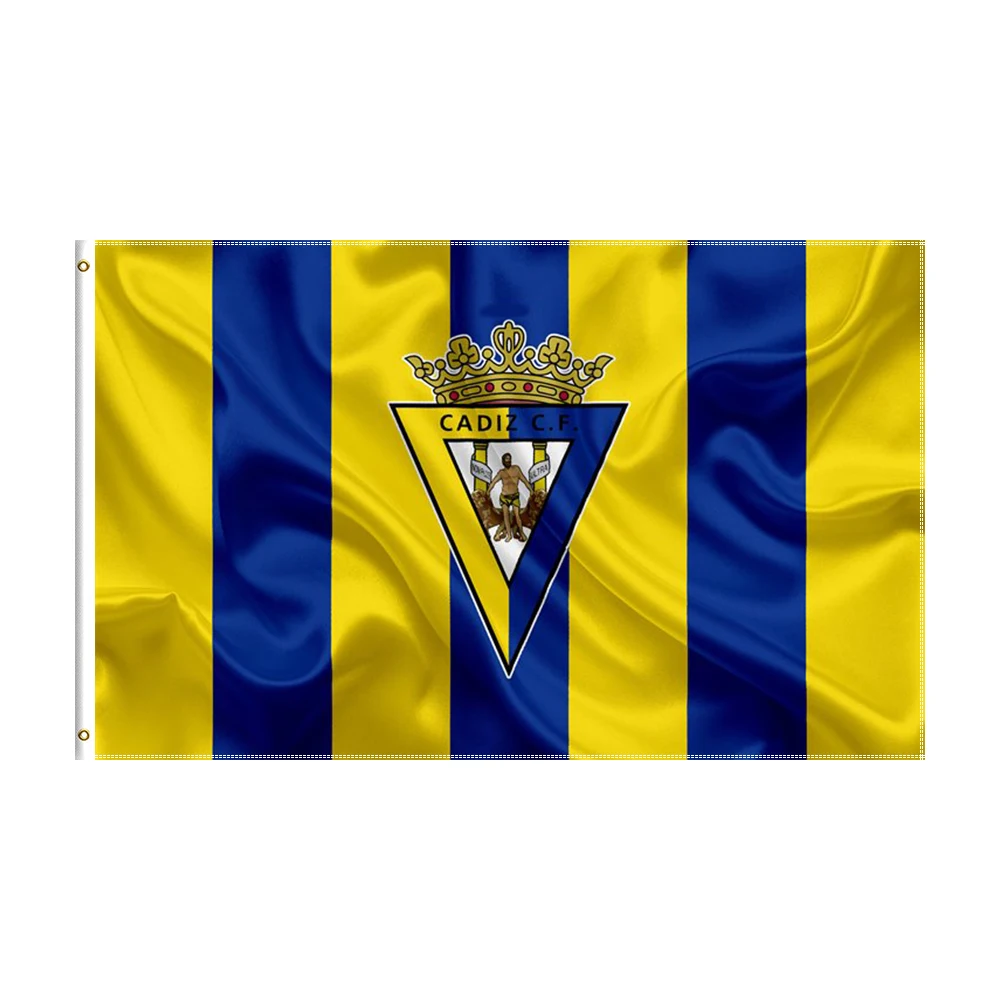

3x5 Ft Cádiz CF Flag Polyester Printed Football Team Banner For Decor