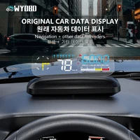 wyobd c5 hud live navigatiol head up display car digital gps speedometer obd2 auto electronics accessoriet for all car