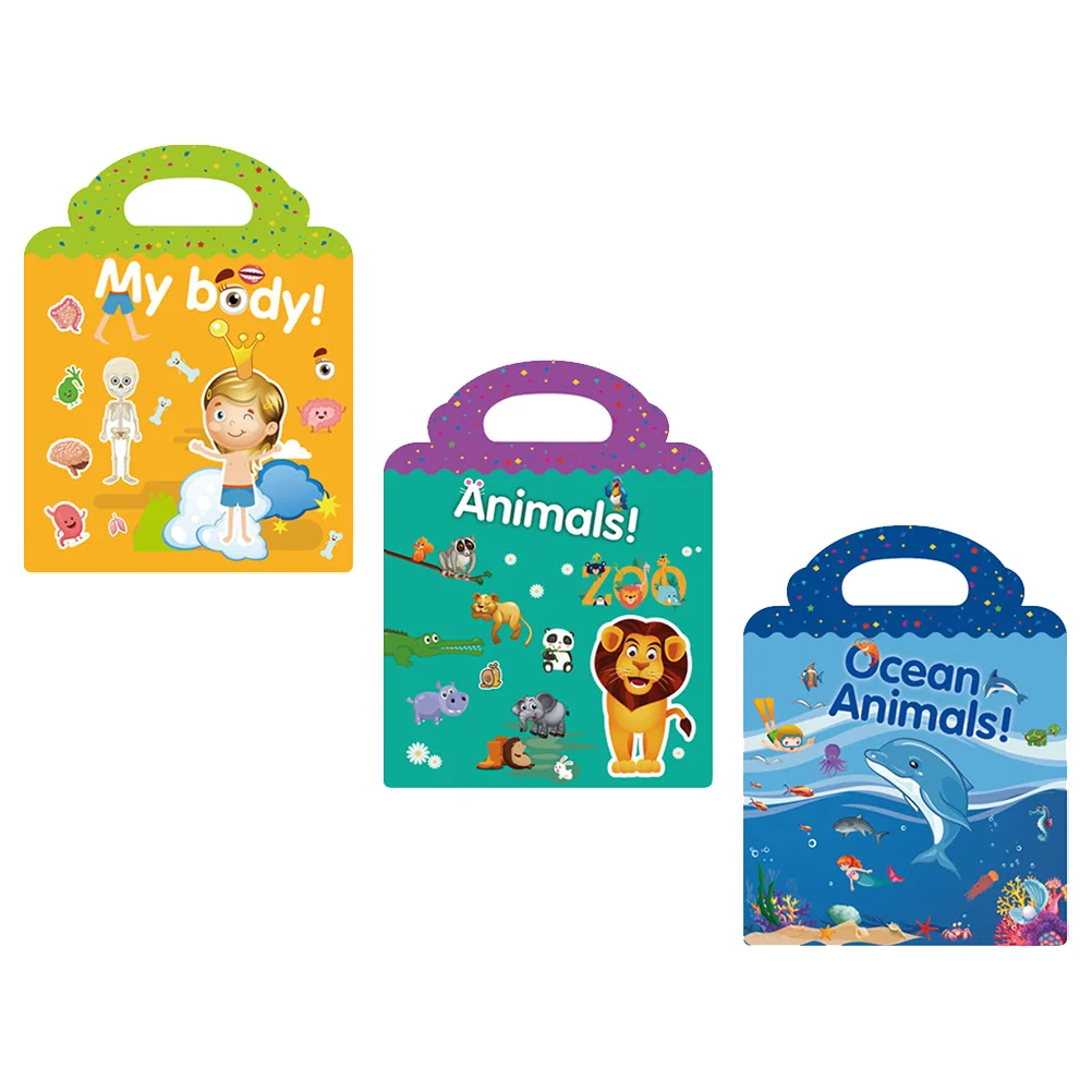 

Sticker School Bag Children Scene Room Paper Decals Funny Home Decorations Static Books Decorative DIY