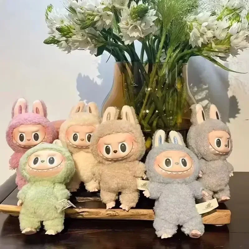 Высокое качество милые игрушки Labubu The Monsters Cardiac Macarone Kawai фигурка модель сумка