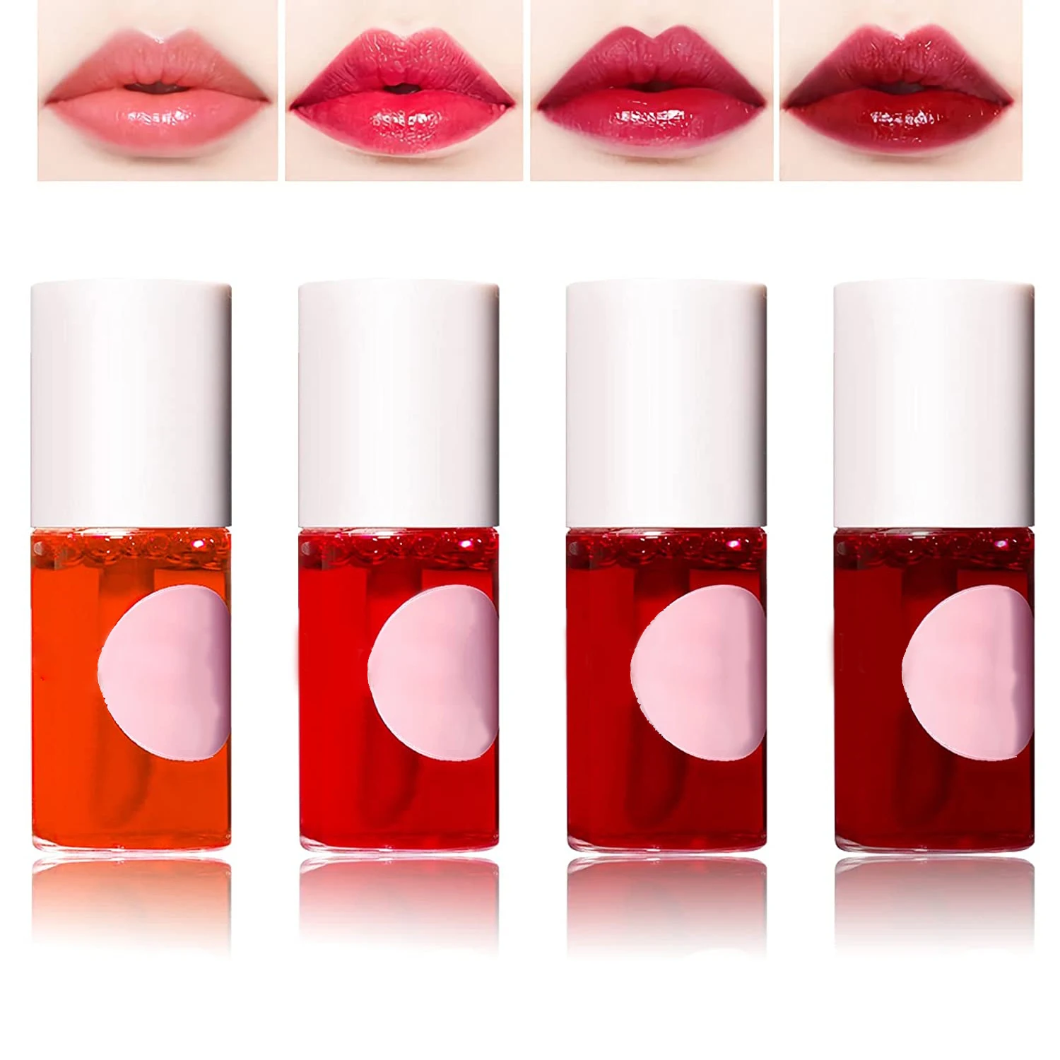 

4 Colors Lip Stain Vegetable Dyes Vegan Lip Tint Water