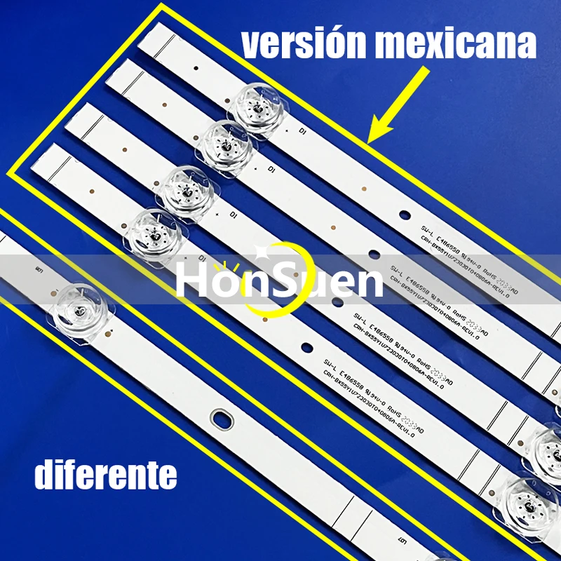 Комплект 4 шт. фотовспышка для Hisense светодиодный 55r6000gm