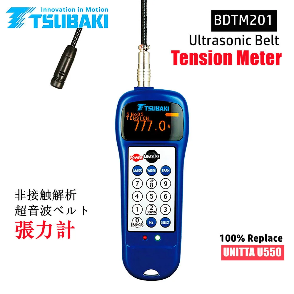 TSUBAKI BDTM201 ультразвуковой измеритель натяжения ремня, замена U550, акустический ремень, тензометр, унитометр, аналогичный ультразвуковой измеритель натяжения