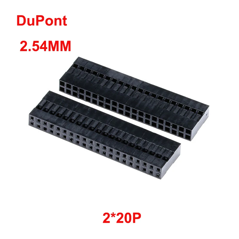 

20 шт., двухрядный кабель Dupont в пластиковом корпусе, 2 х20 контактов, 2,54 мм