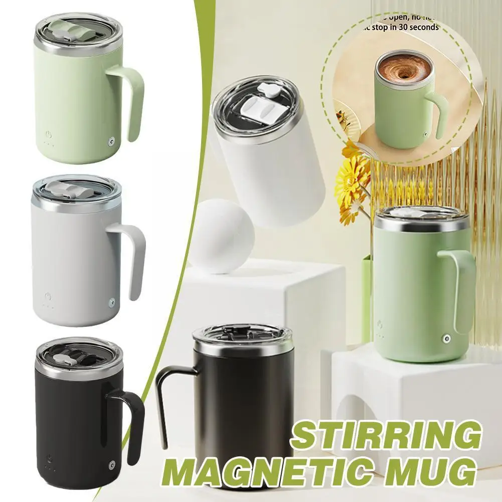 

400ml Automatic Self Stirring Mug Coffee Milk Juice Stainless Mug Mixing Cup Cup Lazy Magnetic Steel Stirring Rotating Elec X3v5